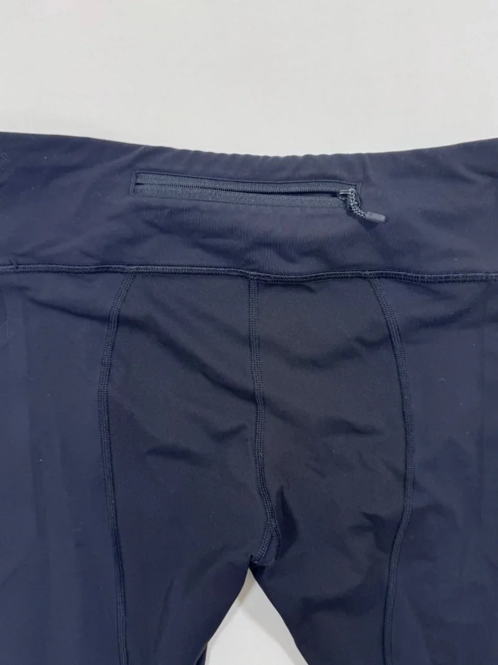 lululemon Speed Crop Leggings Black High Rise Pockets 6 Yoga Workout Running Gym